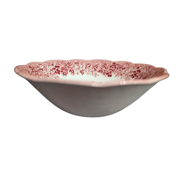 J&G Meakin Romantic England Buckinghamshire Ironstone Bowl 6.5" Pink & White - Picture 4 of 4